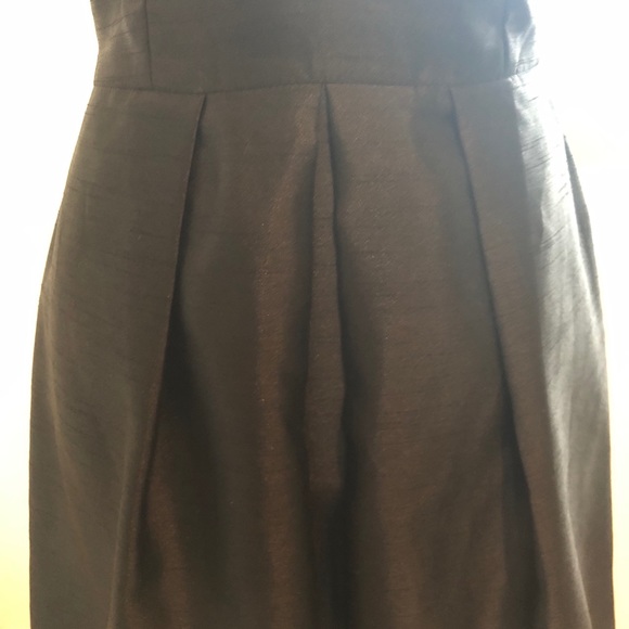 LBD - Black Strapless Pleated Dress - Size M - Picture 3 of 8